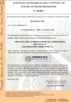 clicca per scaricare il certificato in alta risoluzione