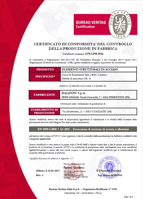 clicca per scaricare il certificato