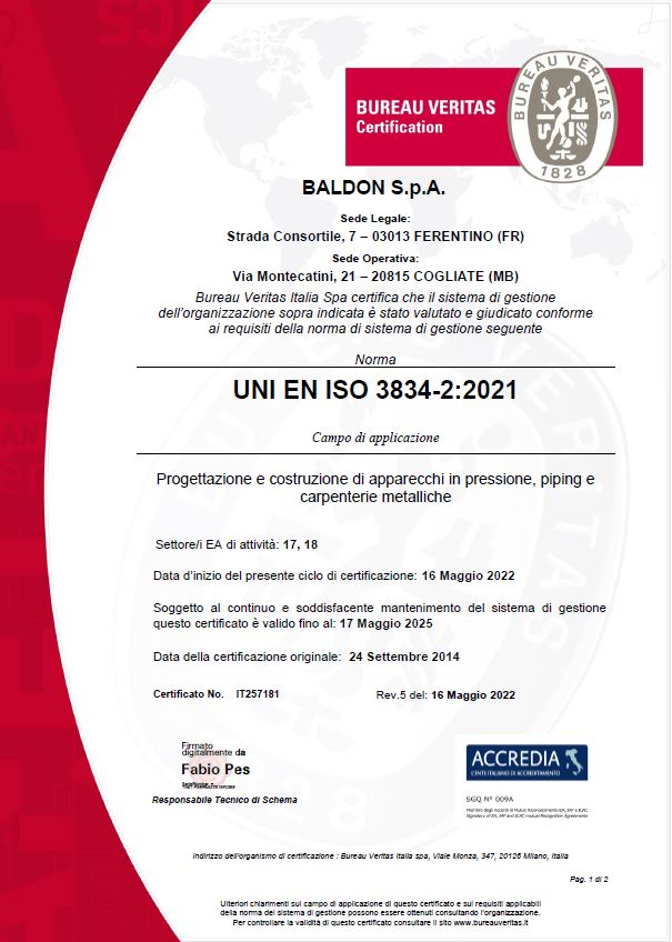 clicca per scaricare il certificato